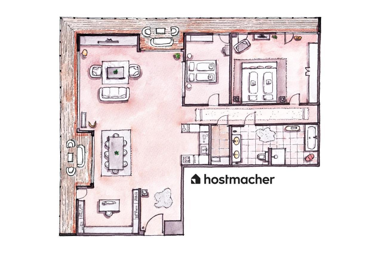 Exclusive 2Br Skyline Penthouse By Hm Lägenhet Wien Exteriör bild